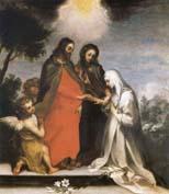 Francesco Vanni The marriage mistico of Holy Catalina of Sienna oil painting image